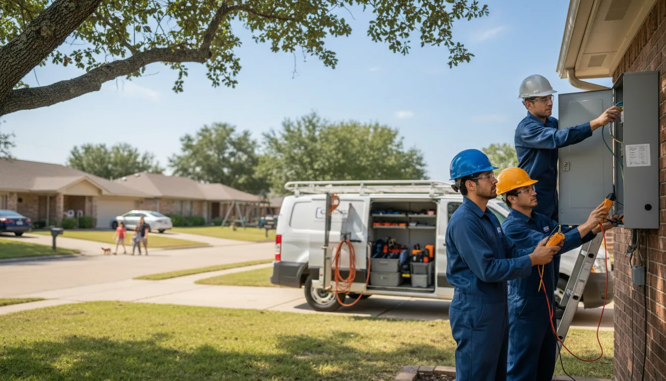 Certified electrician providing emergency electrical services in Emden, MO